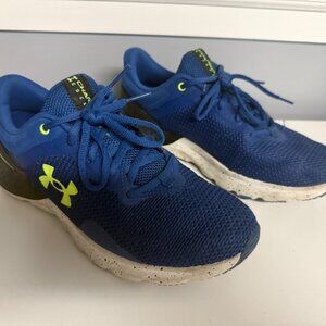 Under Armour Charged Escape 4 Men's Blue/Green Sz 7.5 Pre-owned